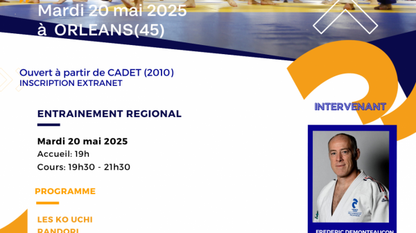 Entrainement régional, mardi 20 Mai à partir de Cadet avec Demontfaucon